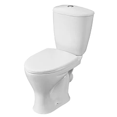 Унитаз-компакт Santeri Версия 38,5*66 косой выпуск с крышкой-сиденьем полипропилен