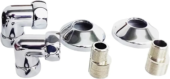 Комплект углового соединения для водяных полотенцесушителей Двин К3 1"х3/4"