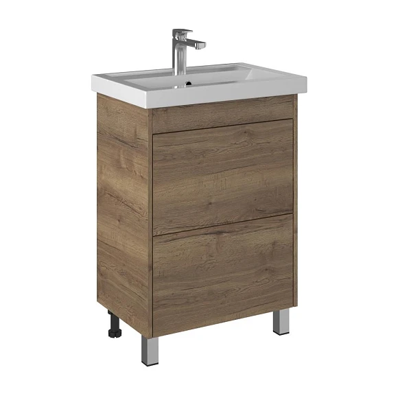 Тумба под раковину Briz Риччи 60 дуб веллингтон табак