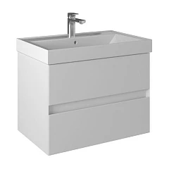 Тумба под раковину Prato Импрэс 80 белый глянец