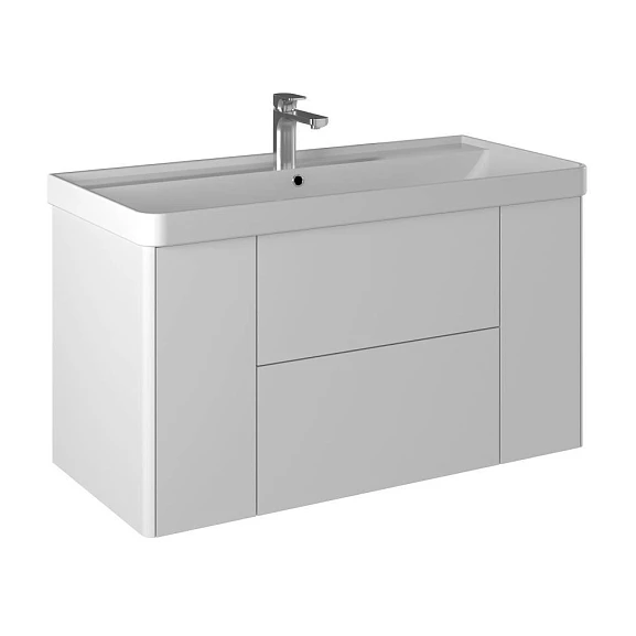 Тумба под раковину Briz Сенсе 100 белый глянец