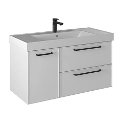 Тумба под раковину Prato Кватро 100 белая матовая