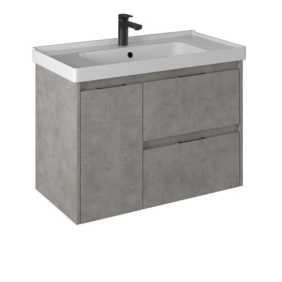 Тумба с раковиной Briz Чикаго 90 бетон