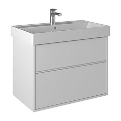 Тумба с раковиной Briz Монца 80 белый глянец