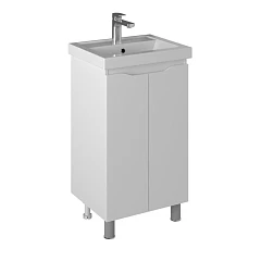 Тумба с раковиной Briz Мальта 50 белый глянец