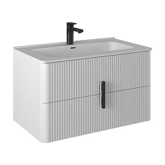 Тумба с раковиной Prato Бьянко 80 белая матовая