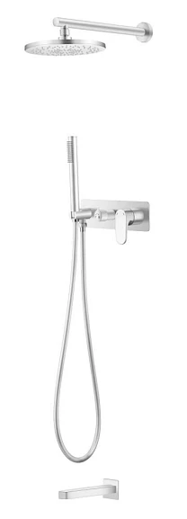 Душевой комплект Boheme Spectre 454-2-MW с изливом белый матовый