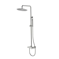 Душевая стойка Boheme Stick 128-NB.3 с изливом брашированный никель, ручка Linea