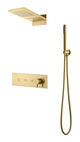 Душевой комплект Boheme Fusion 130-MG золото матовое