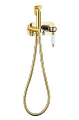 Гигиенический душ со смесителем Boheme Imperiale 425 скрытый монтаж золото