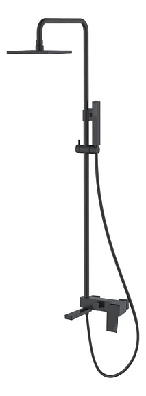 Душевая стойка Boheme Q 148-BB.2 с изливом черная матовая