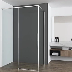 Душевой уголок Vincea Ultima 120*100*200 профиль хром без поддона