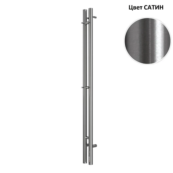 Электрический полотенцесушитель Terminus Duo 120 sensor quick touch круглый профиль сатин