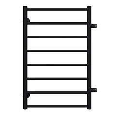 Водяной полотенцесушитель Terminus Аврора П8 57,7*80 боковое подключение 50 черный матовый