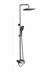 Душевая стойка BelBagno Due VSCM-GM с изливом вороненая сталь