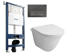 Комплект инсталляции BelBagno BB-101-M с кнопкой BB-15R-GM + GR-4412S