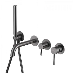 Смеситель для ванны ABBER Wasser Kreis AF8130NG скрытого монтажа, никель