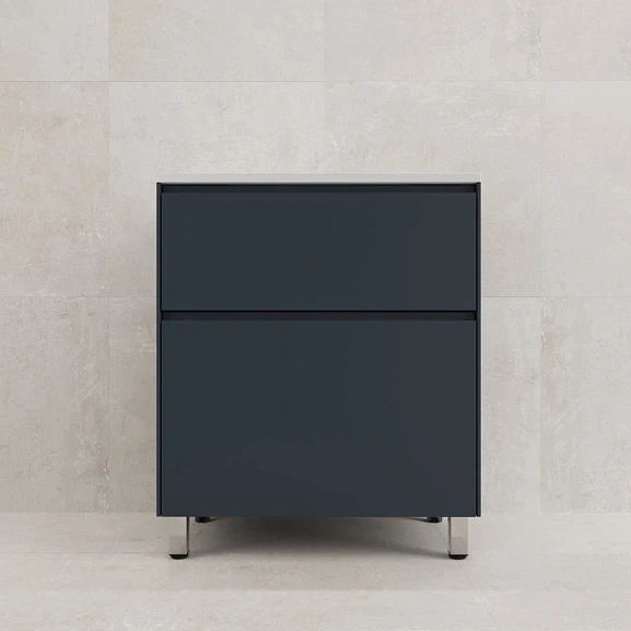 Тумба с раковиной Style Line Лима 70 напольная графит