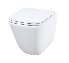 Подвесной унитаз Iddis Torr Q TOQFDSEi25 34,5*48,5 безободковый Торнадо с крышкой-сиденьем микролифт