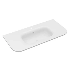 Мебельная раковина Vincea Alto 100*48 Corian белая матовая (приобретается в комплекте с тумбой)