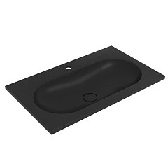 Мебельная раковина Vincea VCB-4H800A 80*48 кварц антрацит (приобретается в комплекте с тумбой)