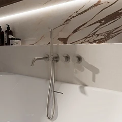 Смеситель Vincea Groove VBTW-4G1BN для ванны и душа скрытый монтаж брашированный никель