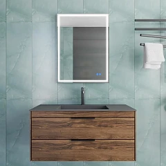 Комплект мебели Vincea Chiara 2D 100 дуб чарльстон (серая раковина)