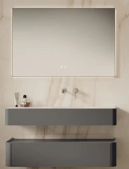 Комплект мебели Vincea Caprise 120 серый матовый