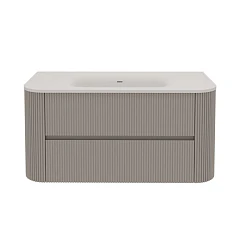 Тумба с раковиной Vincea Alto 100 светло-серая матовая