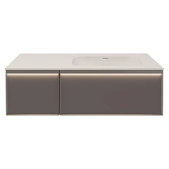 Тумба с раковиной Vincea Elise 120 серая матовая R