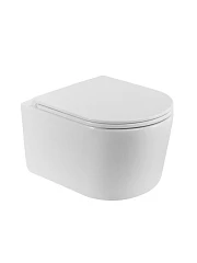 Подвесной унитаз BelBagno Unique BB007CH-TOR/SC 36*53,5 с системой смыва Торнадо с крышкой-сиденьем микролифт