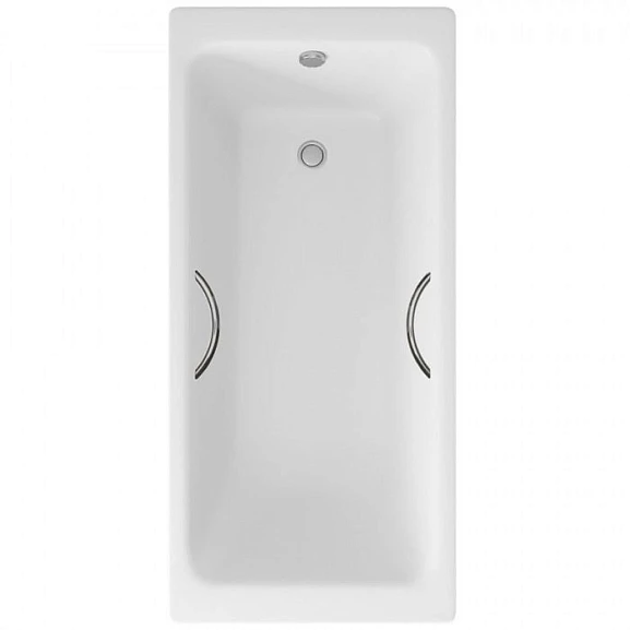 Чугунная ванна Delice Parallel 150х70 с ручками (комплект)