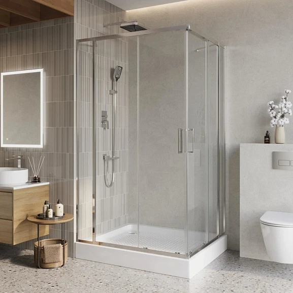 Душевой уголок BelBagno LUCE-AH-22-120/105-C-Cr 120*105*195 без поддона