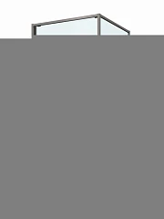 Душевой уголок Cezares Lux 100*100*195 профиль оружейная сталь без поддона