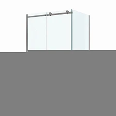 Душевой уголок BelBagno Soft Close 2 130*80*200 профиль оружейная сталь без поддона