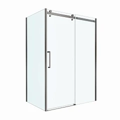 Душевой уголок BelBagno MARINO-2-AH-1-140/90-C-GM 140*90*195 профиль оружейная сталь без поддона
