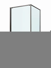 Душевой уголок Cezares Lux 90*100*195 профиль оружейная сталь без поддона