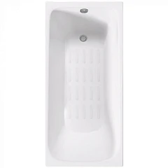 Чугунная ванна Delice Continental Plus 100х70 с антискользящим покрытием (комплект)