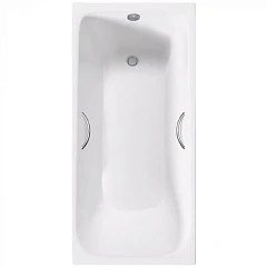 Чугунная ванна Delice Continental Plus 100х70 с ручками (комплект)