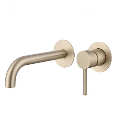 Смеситель для раковины ABBER Wasser Kreis AF8112G скрытого монтажа, золото матовое