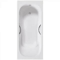 Чугунная ванна Delice Malibu 160х75 с отверстиями под ручки