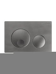 Клавиша смыва Cezares Relax RELAX-BTN-GM оружейная сталь