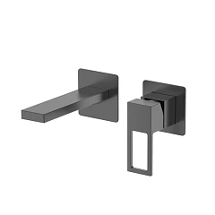 Смеситель DQ Dortmund DA1714406 для раковины скрытый монтаж графит