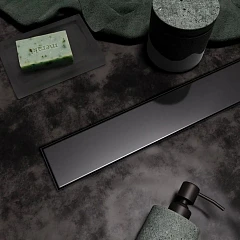 Душевой лоток Veconi Stesso VS900GR боковой выпуск графит