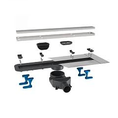 Душевой лоток Bettoserb Премиум/Premium 85 см с основой под плитку хром матовый