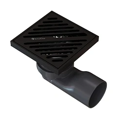Душевой трап Knotlor Шторм/Storm SDSL100BL матовый черный
