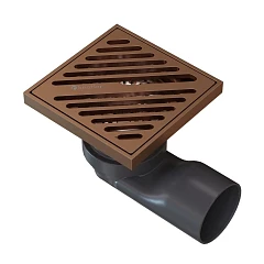 Душевой трап Knotlor Шторм/Storm SDSL100RB бронза