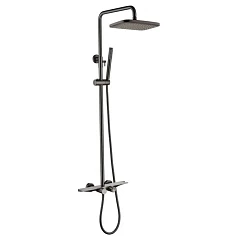 Душевая стойка Grocenberg GB7038BG с термостатом графит
