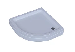 Душевой поддон Aquatek 80*80*15 четверть круга с ножками и съемной панелью