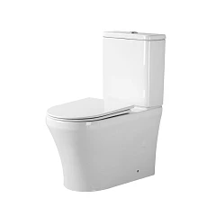 Унитаз-компакт Grossman Tornado GR-4485SQ 65х36,5х82,5 безободковый, белый с крышкой-сиденьем микролифт Slim